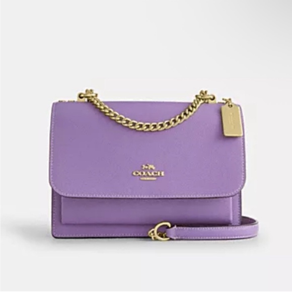 Coach Klare Purple Leather Bag NEW - Picture 1 of 16